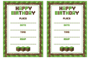 DIY Minecraft Birthday Party