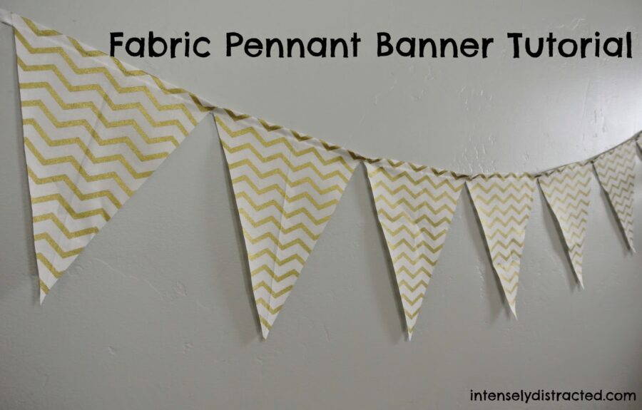 Easy Fabric Pennant Banner Tutorial