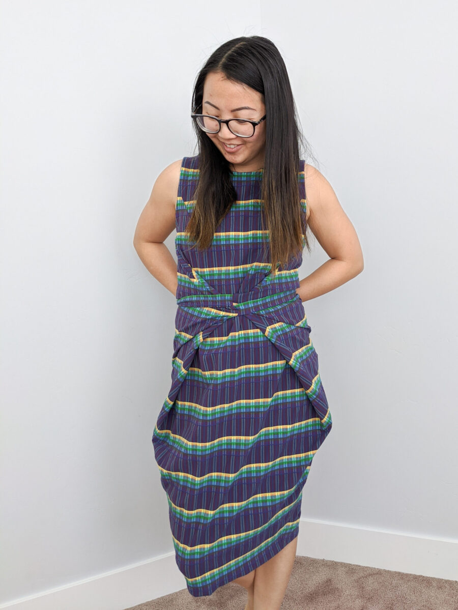 Madras Kielo Wrap Dress