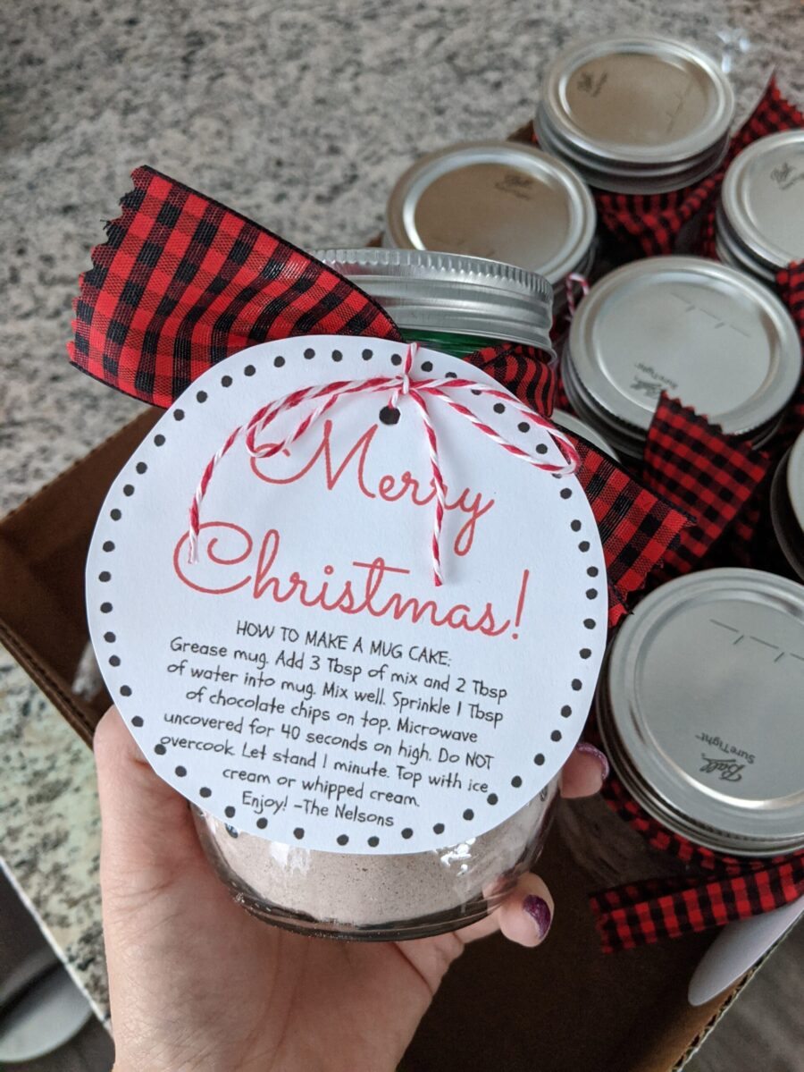 DIY Easy Mug Cake Gifts (w/ Free Printable Tag)